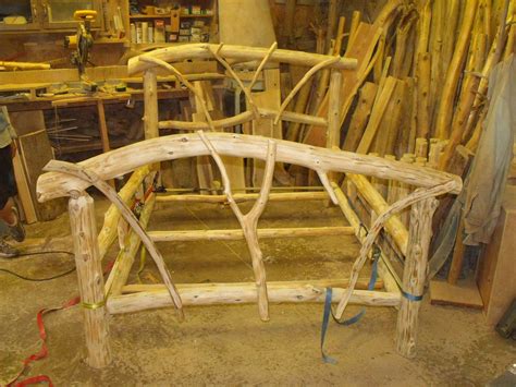 Manufactured wood + solid wood. Handcrafted Log Bedroom Furniture | Cedar Log Beds | Log ...