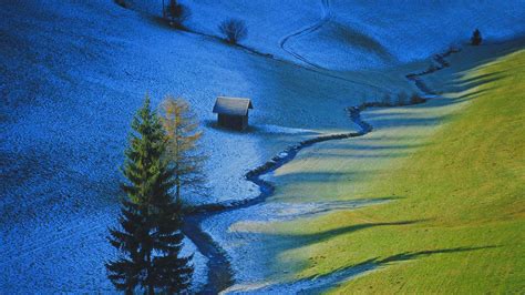 1920x1080 Nature Landscape Trees Tyrol Austria Valley Pine Trees Snow