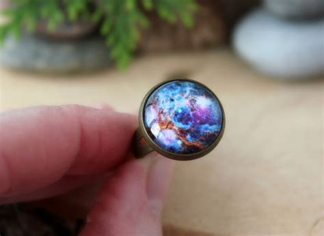 Galaxy Ring Galaxy Jewelry Nebula Ring Space Jewelry Etsy