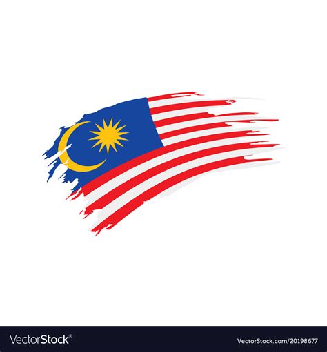 Malaysia Map With Shadow Effect Royalty Free Vector I