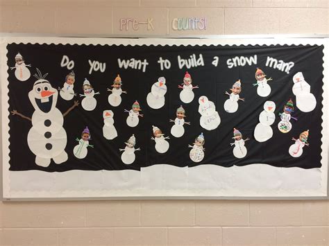 Do You Want To Build A Snowman Bulletin Board Have Blank Snowmen On