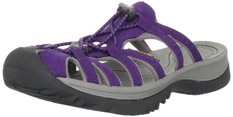 Keen Womens Whisper Slide Sandal In Purple Purple Heartneutral Grey