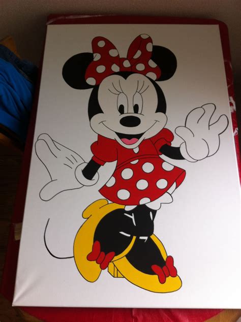 Minnie Mouse Canvas Paint Canvas Art Painting Disney Paintings