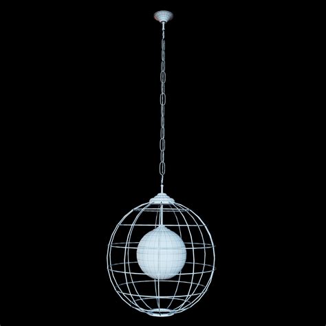 3d Model Caged Globe Chandelier Vr Ar Low Poly Cgtrader