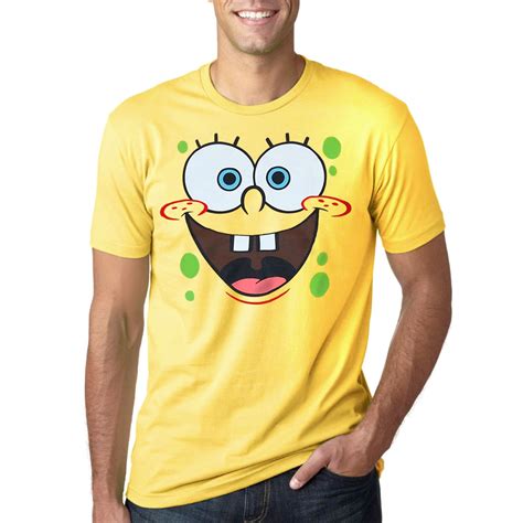 Spongebob Squarepants Spongebob Face Adult T Shirt