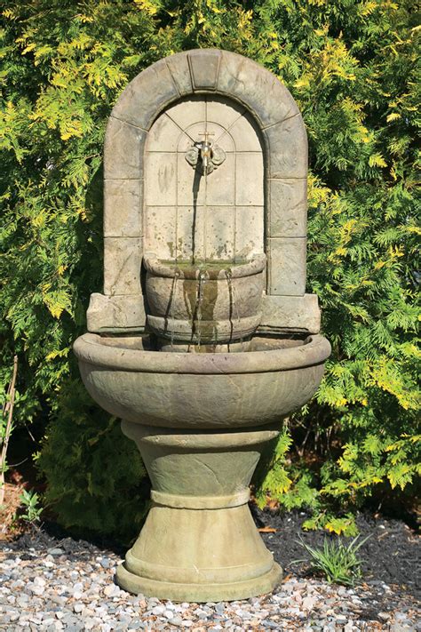 Natural stone aquarock garden fountain kit. Stone Garden Spigot Fountain | Massarelli's