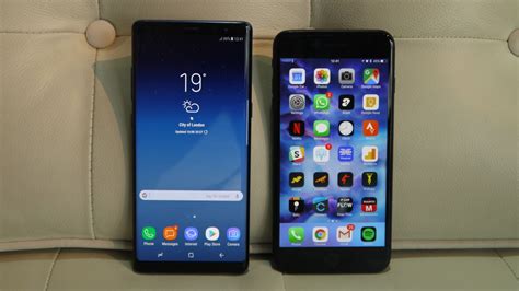 Design aus glas und aluminium, geschützt vor spritzwasser und. Samsung Galaxy Note 8 vs iPhone 7 Plus | TechRadar