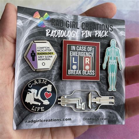 Medical Enamel Pin Pack Rad Girl Creations