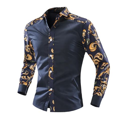 2016 Mens Dress Shirts Slim Fit Casual Designer Shirt Long Sleeve