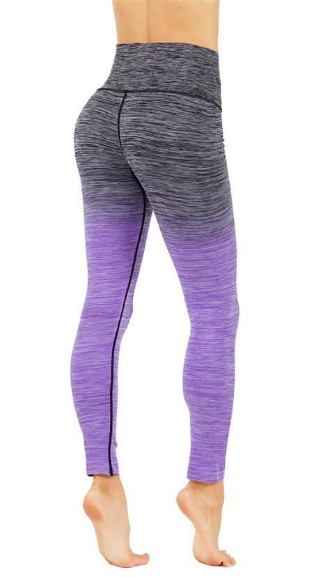 Codefit Yoga Power Flex Dry Fit Pants Workout Printed Leggings Ombte