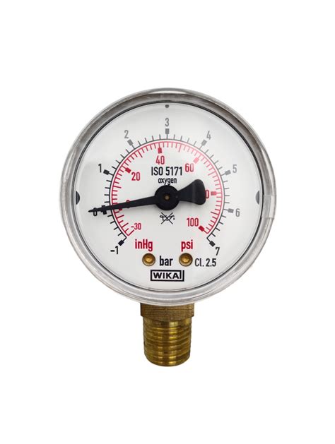 Wika Pressure Gauges Degrease For Oxygen Use 1111150 Connection