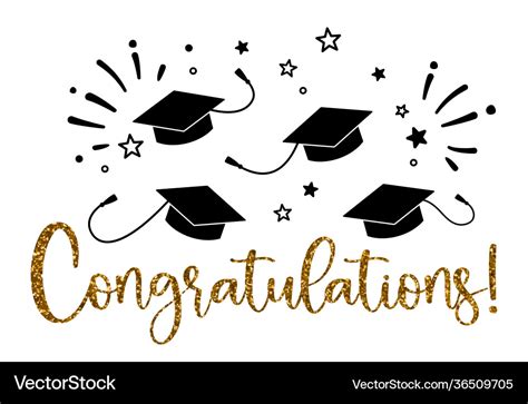 Graduation Congratulations At Babe University Vector Image