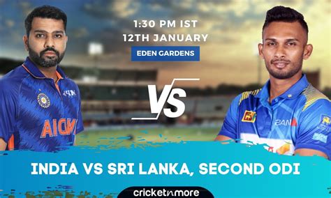 India Vs Sri Lanka 2nd Odi Ind Vs Sl Cricket Match Preview