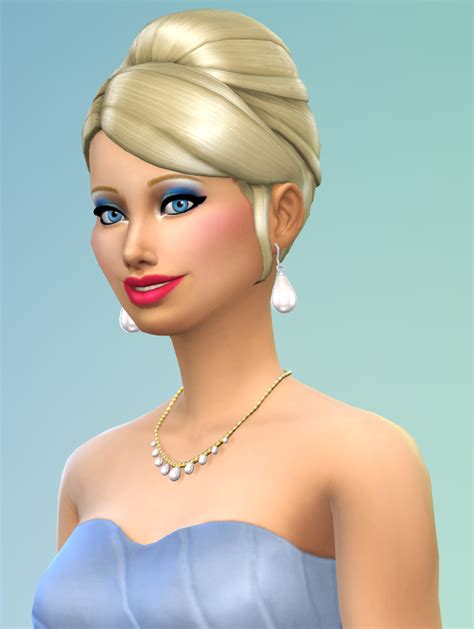 Sims 4 Cinderella Hair Cc