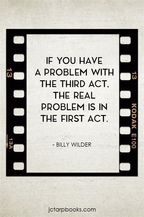 Writing And Filmmaking Quote From Billy Wilder Writingtips