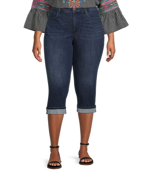 Nydj Plus Size Marilyn Cuffed Crop Cool Embrace® Denim Jeans Dillards