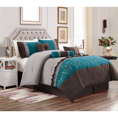 Enjoy your bedding set right away with included sheets. 7 Piece Marcia Patchwork Bed in a Bag Comforter Set ...