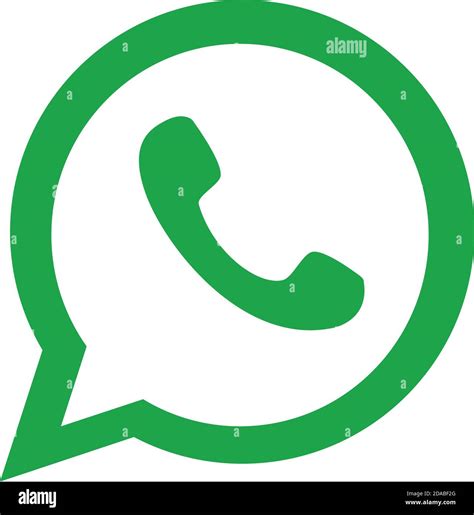 Whats App Instant Messaging Logo Icon Over White Background Flat Style