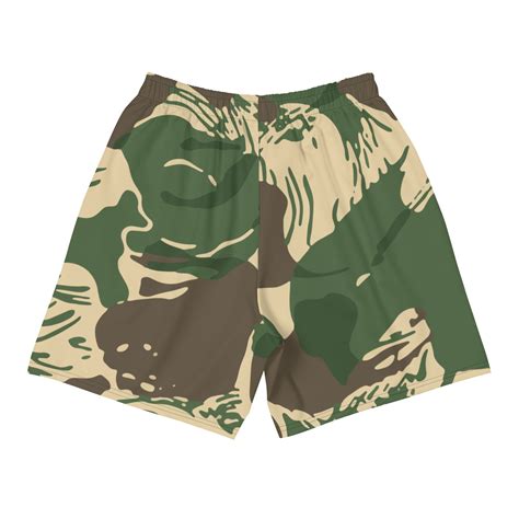 Rhodesian Brushstroke Camouflage V4 Mens Athletic Long Shorts
