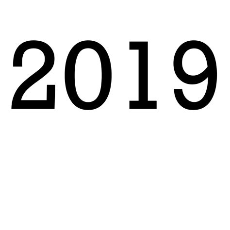 2019 Year Png