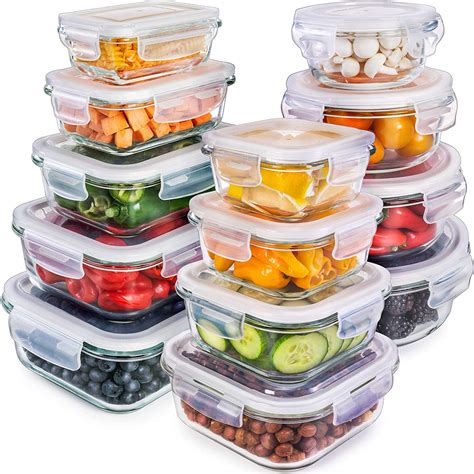 Decorative Glass Food Storage Containers With Lids 4 Anchor Hocking Glass Food Storage