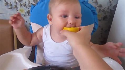 Funny Babies Eating Lemon Compilation Enjoy X Youtube