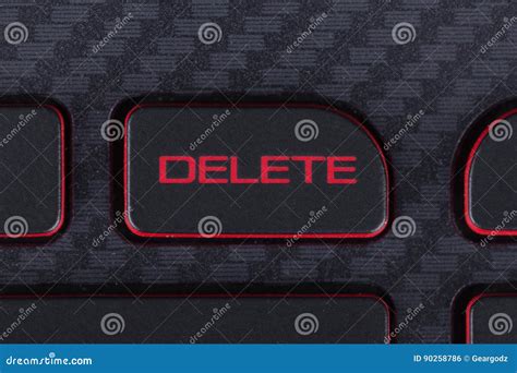 Delete Button On Keyboard Of Laptop Stock Photo Image Of Background