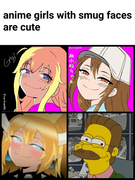Cute Smug Anime Girl