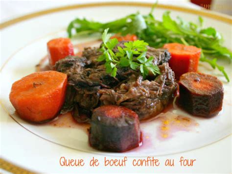 Queue de boeuf confite fondante cuisson au four