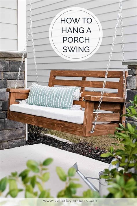 How To Hang A Porch Swing Pine And Poplar