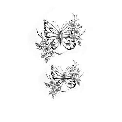 Butterfly Thigh Tattoo, Butterfly Tattoos For Women, Flower Tattoo