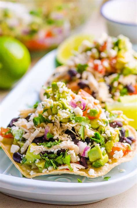 To make chicken tostadas tostadas de mole shredded chicken easy dinner idea. Healthy Mexican Chicken Tostadas Recipe for a 20 minute ...