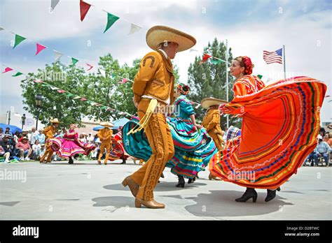 Mexican Dancers Cinco De Mayo Celebration Old Mesilla Las Cruces