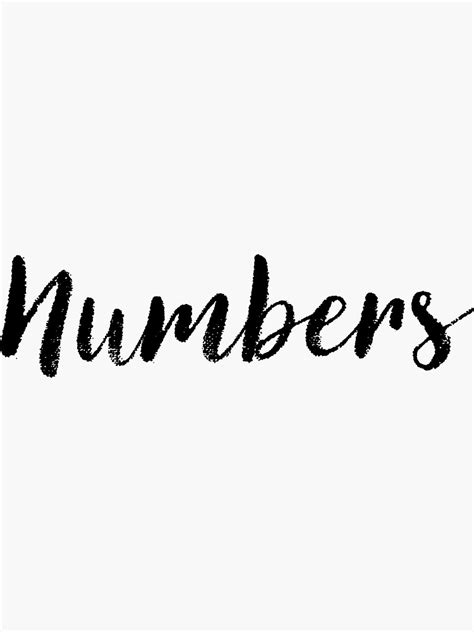 Numbers Custom Girl Name Ts Sticker By Stamaigra Redbubble