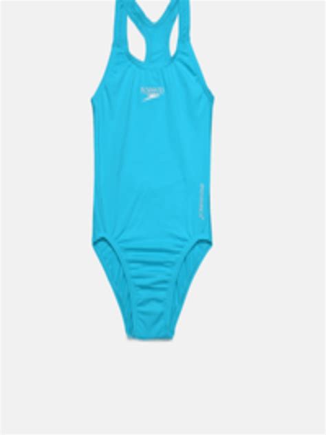 Buy Speedo Girls Blue Solid Swimsuit 8007138822 Swimwear For Girls