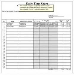 Excel Daily Timesheet Template Daily Timesheet Template Excel