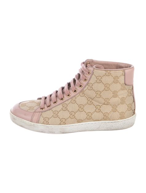 Gucci Gg Canvas High Top Sneakers Shoes Guc201233 The Realreal