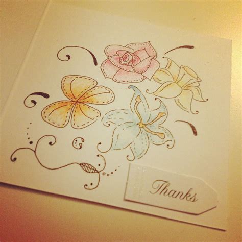 Hand Drawn Thank You Card How To Draw Hands Cards