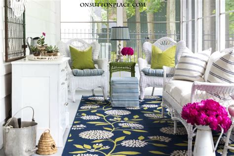 Composite deck flooring is like the luxury vinyl of the porch flooring market. DIY Summer Porch Decor Ideas