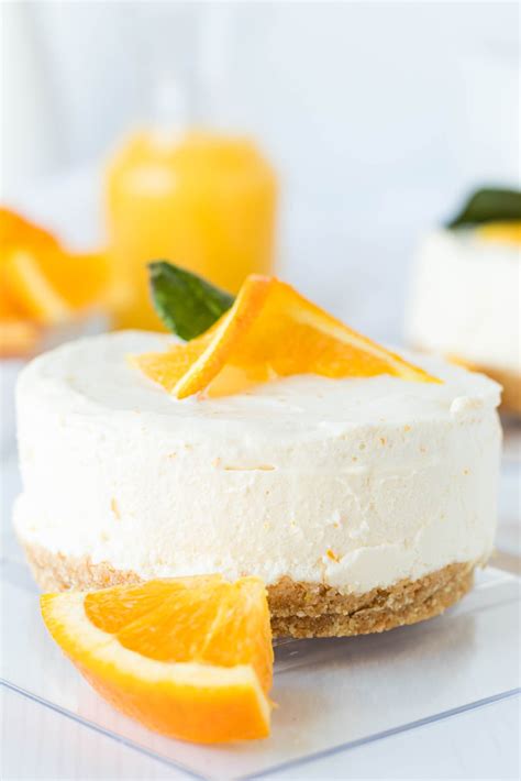 Mini Orange Creamsicle No Bake Cheesecake Butter And Bliss Recipe