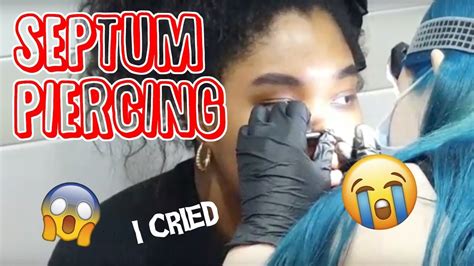 Getting My Septum Pierced Youtube