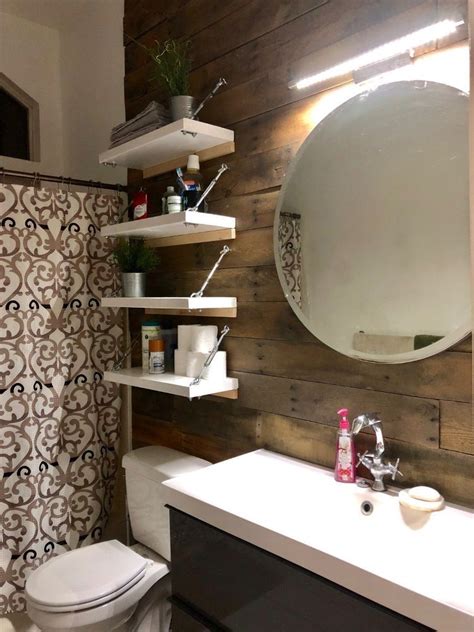 Diy Pallet Bathroom Home Renovation Home Improvement Projects