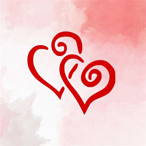 Double Heart Svg Valentines Day Svg Love Svg Cricut Etsy