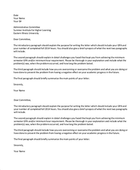 Letter Glogo Sample Letter Of Appeal For Reconsideration On Admissions Pdf