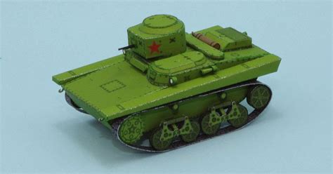 Papercraft Tank T 34 M1 Abrams Tank 3 D Fold Up Paper Miniature