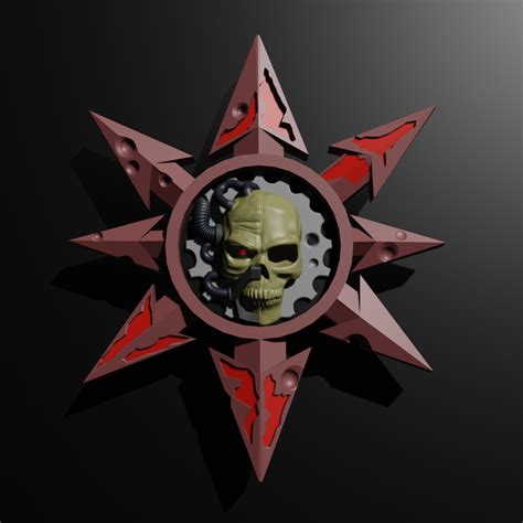 Stl File Chaos Logo Warhammer 40k ⚔・model To Download And 3d Print・cults