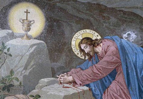 Jesus Christ Praying In The Garden Of Gethsemane