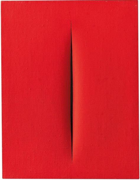 Lucio Fontana Concetto Spaziale 1964 Kunstzolder Be Mit Bildern Rote Kunst Kunst