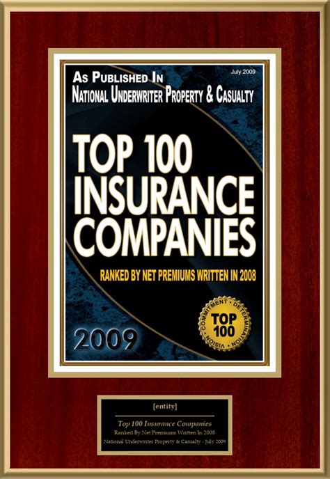 American national is primarily known for their american national also offers dividends to their whole life insurance customers. Top 100 Insurance Companies | American Registry - Recognition Plaques, Award Plaque, Countertop ...