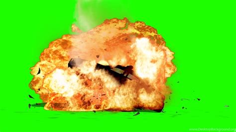 Police Car Explodes Big Fire Explosion Green Screen Effects Desktop